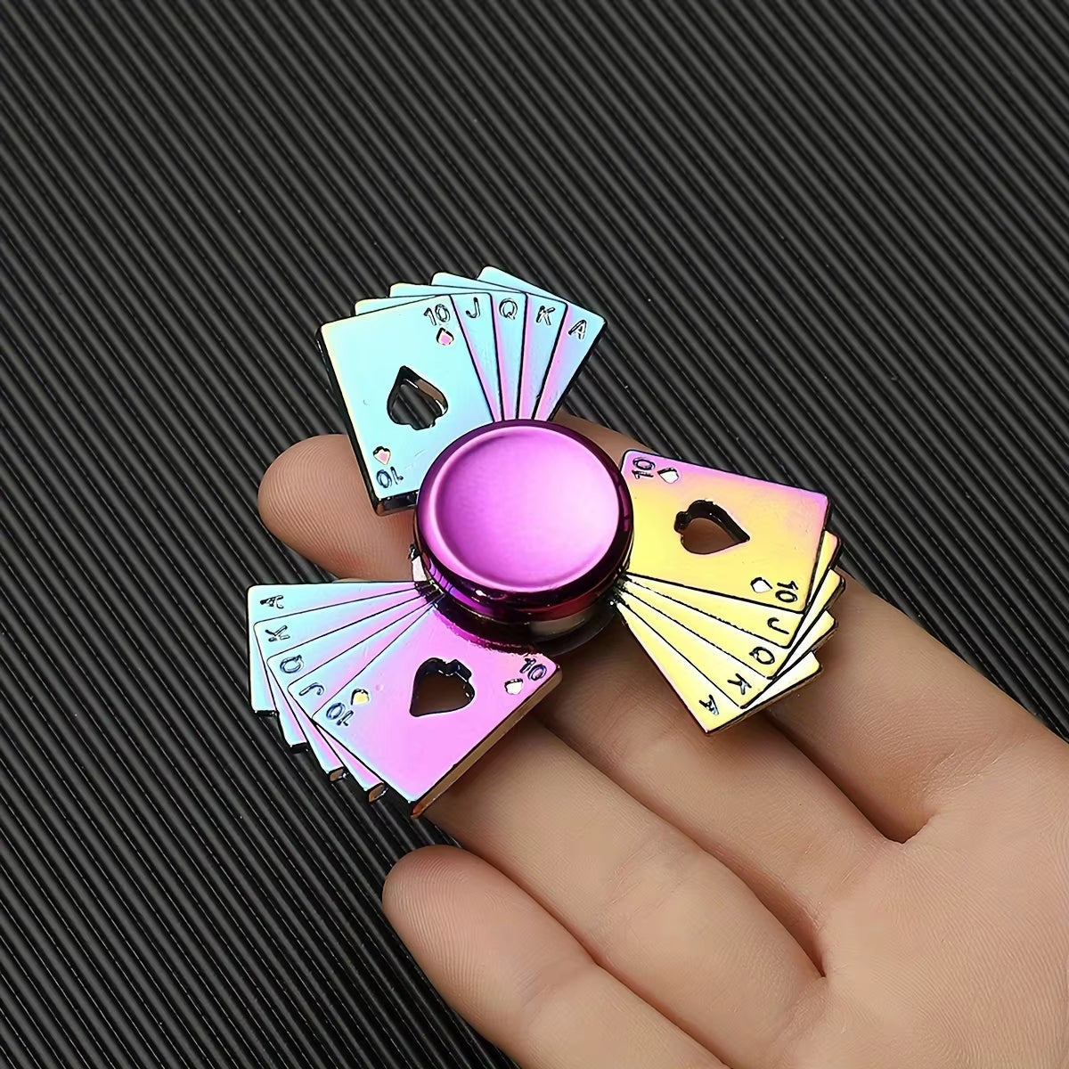 1PCS Finger Spinner Metal Long Lasting Finger Spinner Adult Stress Reliever Toy Cool and Fashionable