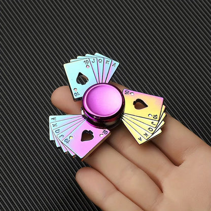 1PCS Finger Spinner Metal Long Lasting Finger Spinner Adult Stress Reliever Toy Cool and Fashionable