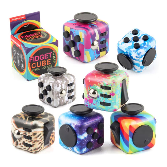 Adults Big Kids Teensfidget Dice Stress Relieves and Anxiety Cube Toys Fidget Toys 6 Sides Multiple Ways Fidget Cube