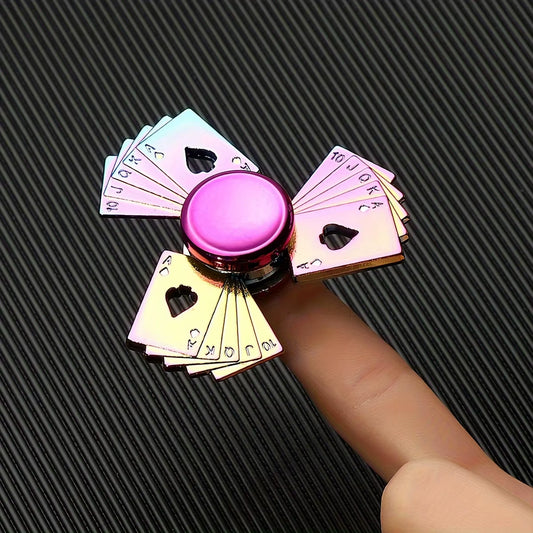 1PCS Finger Spinner Metal Long Lasting Finger Spinner Adult Stress Reliever Toy Cool and Fashionable